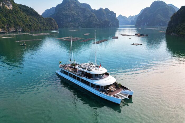 Experience Luxury on a Halong Bay Tours Cruise Day Trip: Sail into The Catamaran
